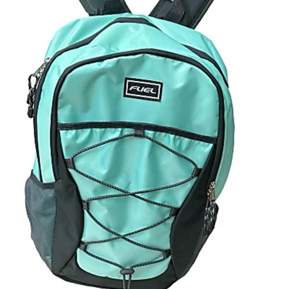 NEW Fuel Rider Sport Bungee Backpack With 15.5" Laptop Compartment, Mint